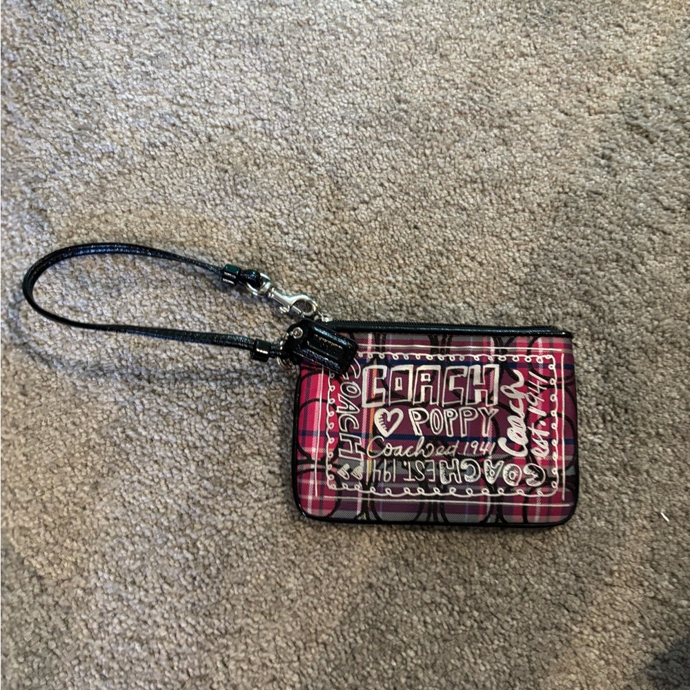 Coach Poppy Multicolor Wristlet